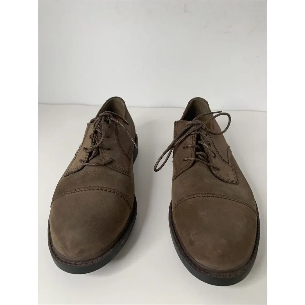 Men's STREETCARS SHOES Size 10.5 M Oxford Espresso brown Genuine‎ Leather New